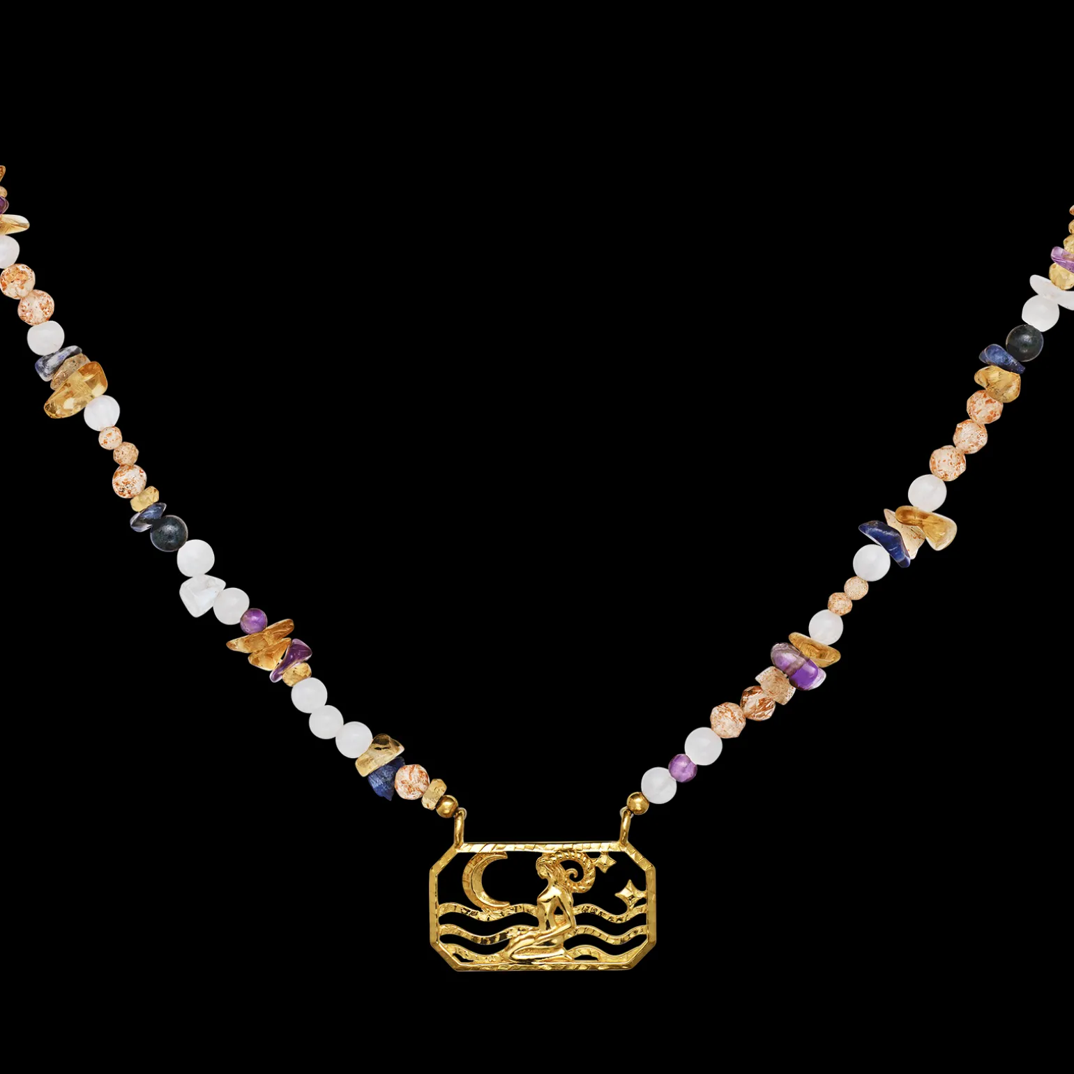 zodiac_fire_aries_necklac_2.webp Fashion Zodiac Fire Aries Necklace Halskjeder