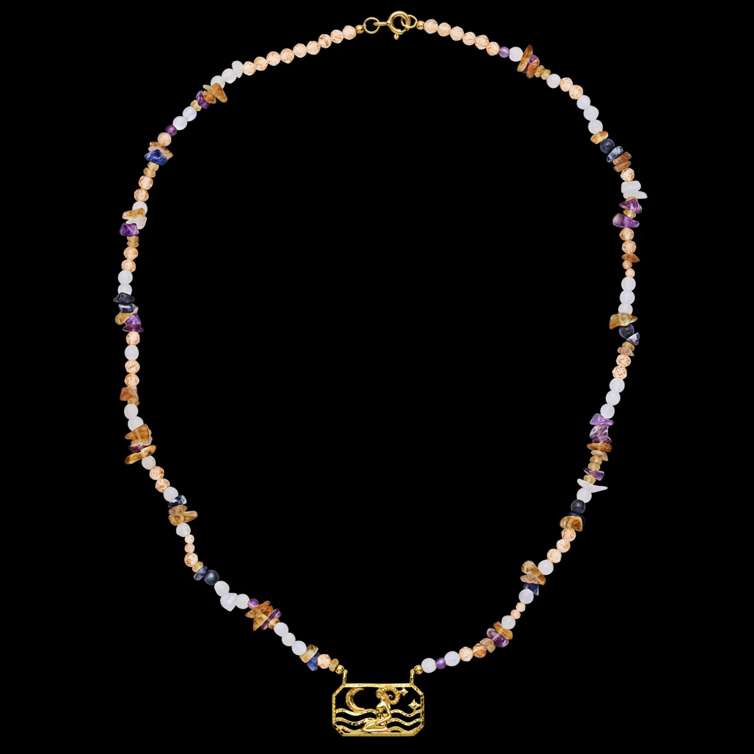 zodiac_fire_aries_necklac_3.webp Fashion Zodiac Fire Aries Necklace Halskjeder