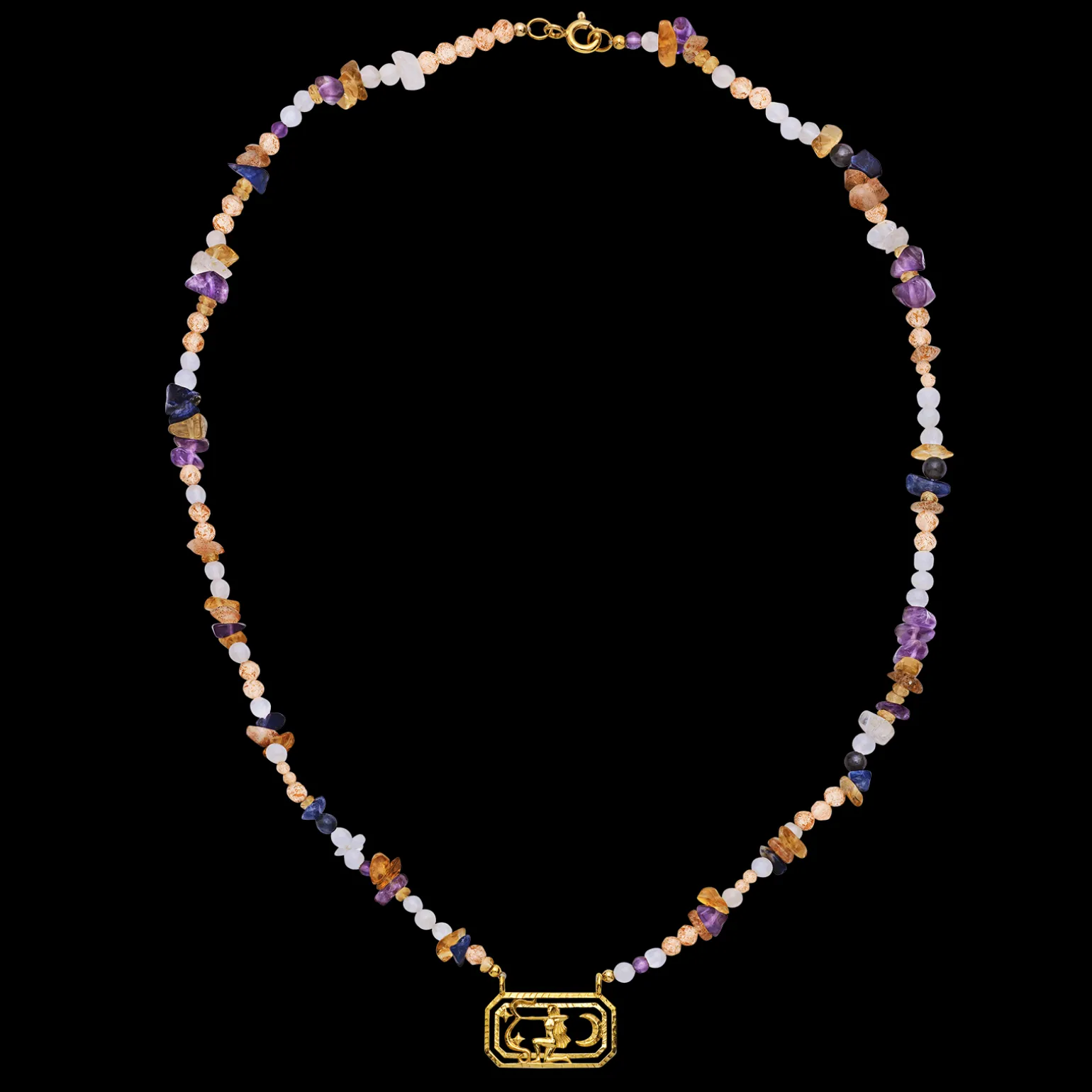 zodiac_fire_sagittarius_n_3.webp Fashion Zodiac Fire Sagittarius Necklace Halskjeder